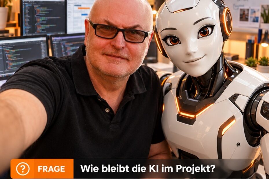 Wilfried Häring und KI-Bot im Selfie: Muss ich der KI alles neu erklären?